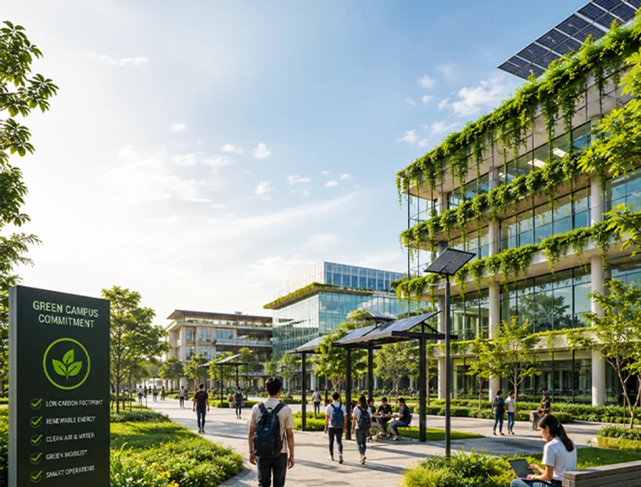 Green Ratings by Monitoring Air Quality of a Smart Campus