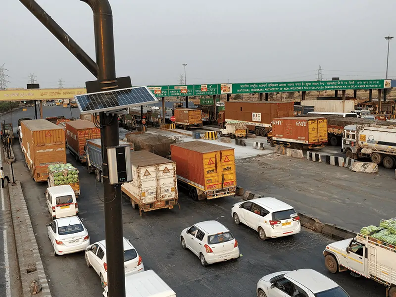 Vehicles in queue at toll booths generate more pollution which can be reduced by Outdoor Pollution Monitoring System.