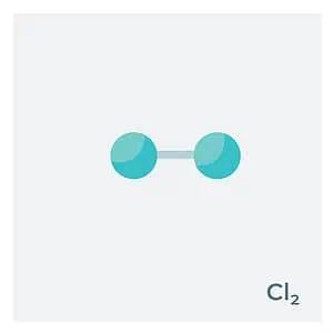 chlorine is a highly reactive, greenish-yellow gas.