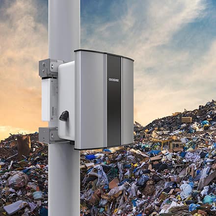 Odosense e nose-based Odour Monitoring System can monitor the odor from the landfills and dumpyards in real-time.