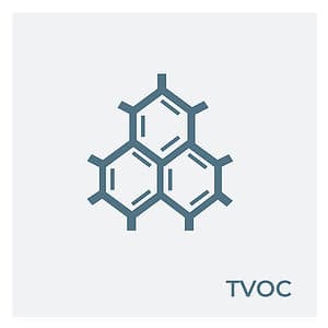 VOCs are a group of compounds containing carbon that have a high vapor pressure i.e. easily convert into vapor or gases and have low water solubility.