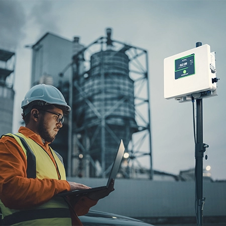 AQBot is an industrial air quality monitor with automation capabilities. AQBot Series offers a wide range of air quality parameters to choose from.