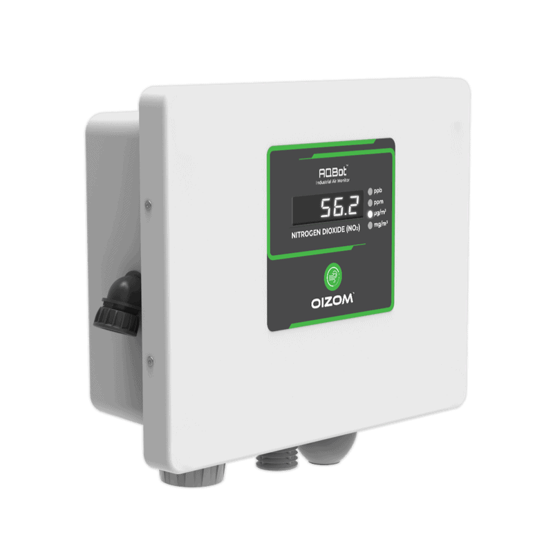 AQBot NO2 air quality monitor is a fixed gas detector designed for Industrial air quality monitoring for applications like industrial process control, leak detection and environmental health-safety monitoring.