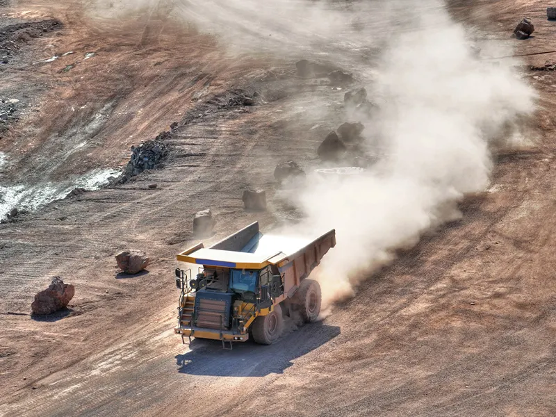 Heavy vehicular movement gives rise to high dust pollution and can be solved by air quality monitoring in mines and quarries