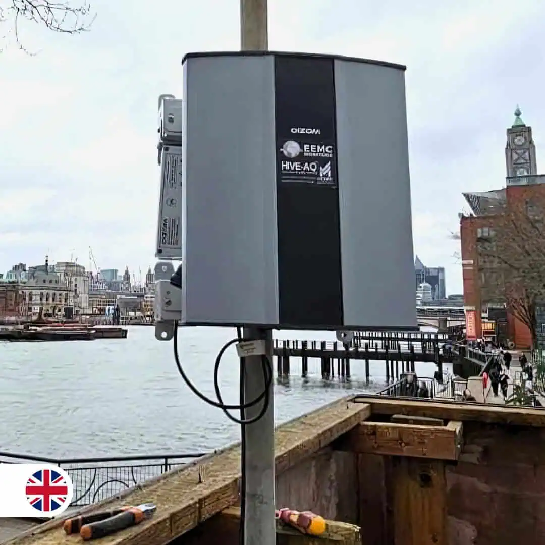 Oizom Devices Monitoring Air Quality in London