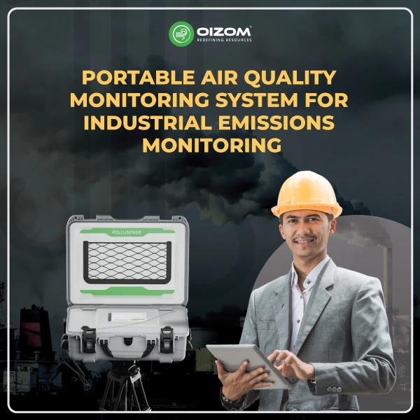 Portable air quality monitoring system for industrial emissions monitoring