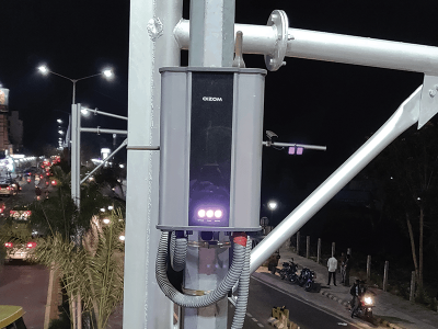 Kakinada-Smart-City-Environmental-Pollution-Monitoring Oizom installed Polludrone Smart city Environmental Sensor for Environmental Pollution Monitoring in Kakinada city.