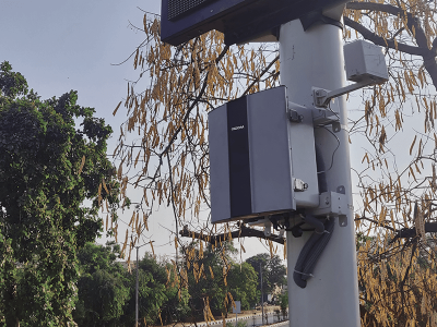 Oizom-Outdoor-Air-Quality-Monitor-for-Gandhinagar-City Gandhinagar smart city installed oizom environmental sensors for Online Pollution Monitoring System.