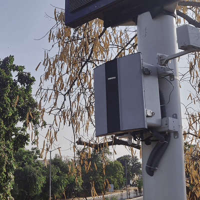 Gandhinagar smart city installed oizom environmental sensors for Online Pollution Monitoring System.