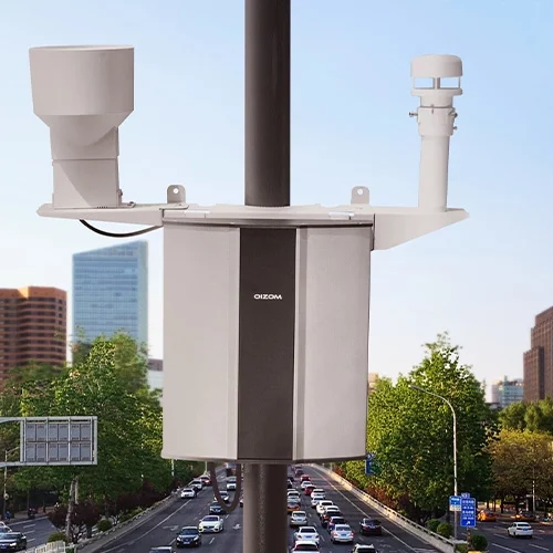 Polludrone Ambient Air Quality Monitoring System installed on an urban location