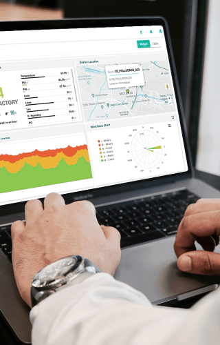 Oizom Air Quality Software provides pollution data analytics from each installed equipment as charts and trend analysis.